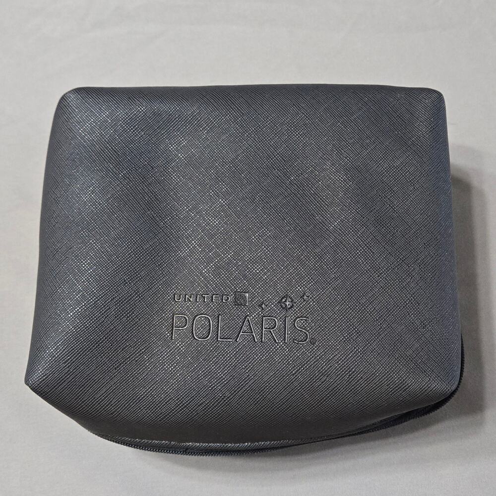 United Airlines Polaris Business Class Amenity Pouch